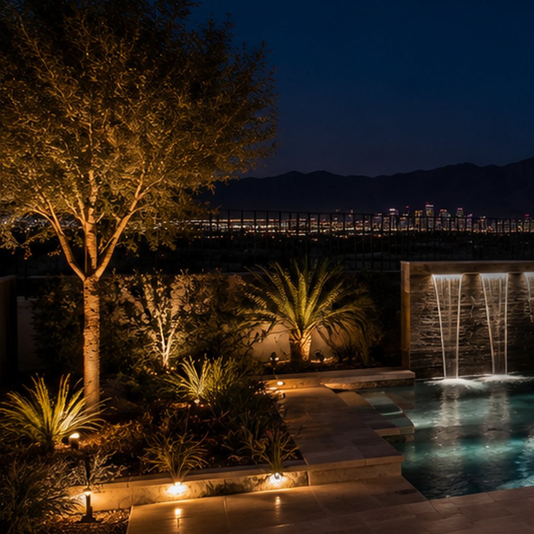 Inspiration: landscape and water-feature lighting at night
